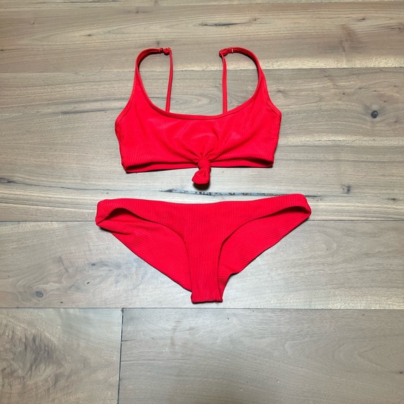 frankies Swim Frankies Red Bikini Poshmark